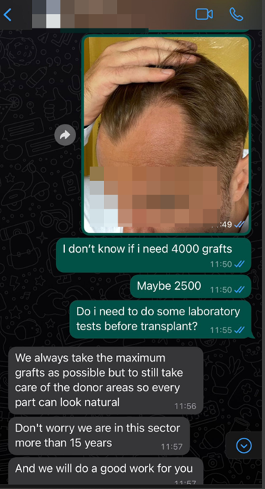 whatsapp 2 klinika przeszczepu włosów