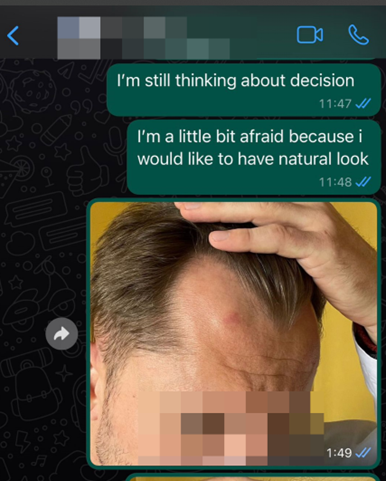 whatsapp klinika przeszczepu włosów 3